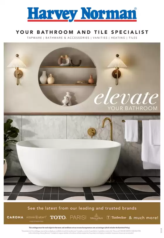 Harvey Norman catalogue | Elevate Your Bathroom | 2025-10-03T00:00:00.000Z - 2025-11-03T00:00:00.000Z