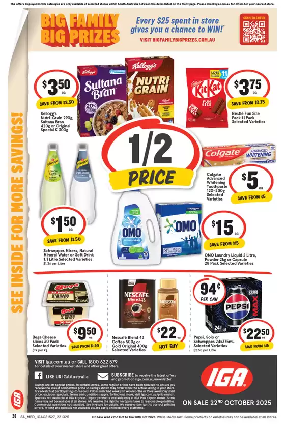 Iga catalogue specials