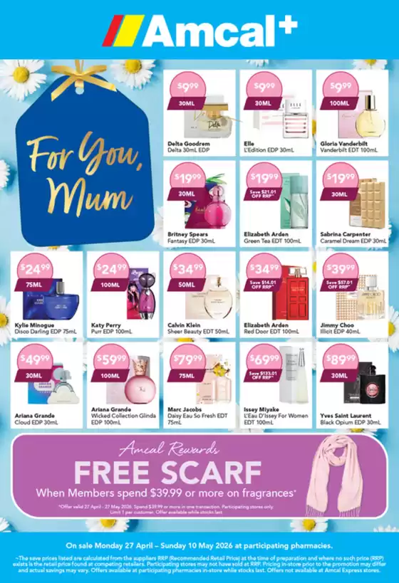 Amcal catalogue | For You, Mum | 2026-04-27T00:00:00.000Z - 2026-05-10T00:00:00.000Z