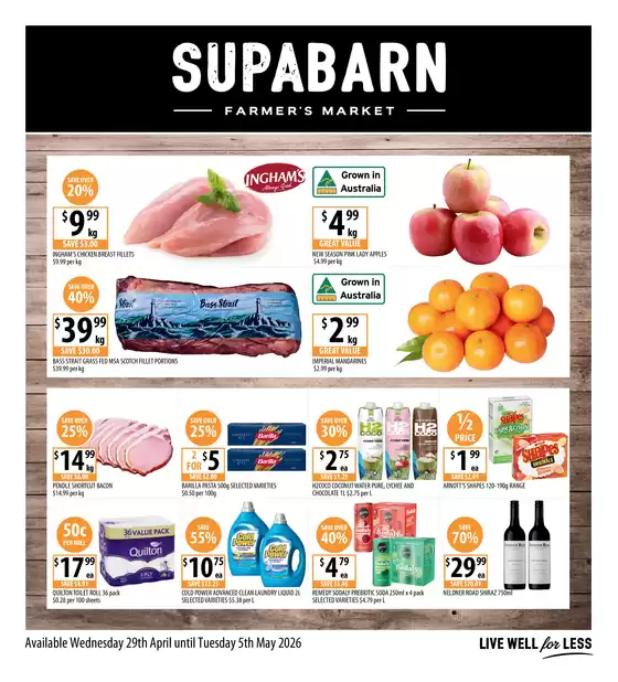 Supabarn catalogue in Howard Springs NT | Weekly Specials 29/04 | 2026-04-29T00:00:00.000Z - 2026-05-05T00:00:00.000Z