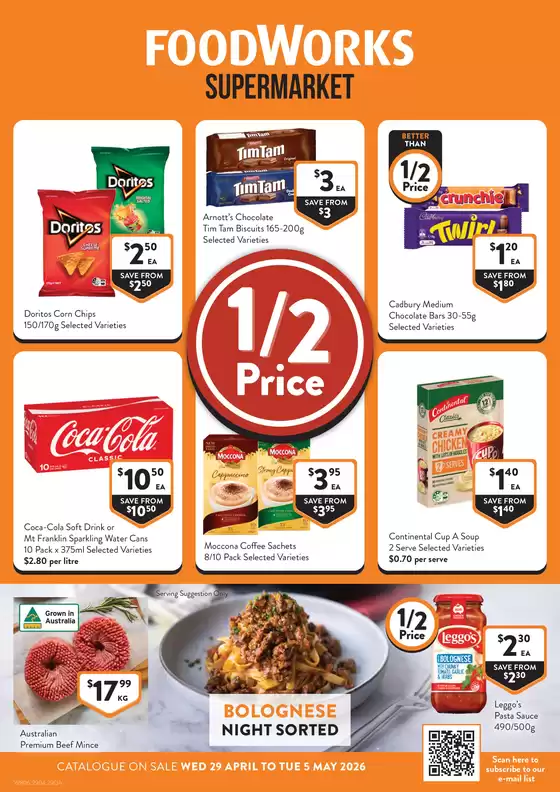 Foodworks catalogue in Sunbury VIC | Supermarket | 2026-04-29T00:00:00.000Z - 2026-05-05T00:00:00.000Z