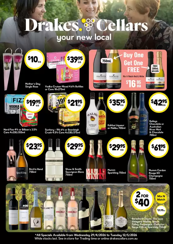 Drakes catalogue | Specials available at Drakes Cellars | 2026-04-29T00:00:00.000Z - 2026-05-12T00:00:00.000Z