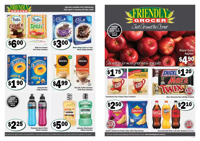 Friendly Grocer catalogue | Friendly Grocer catalogue specials | 2026-04-29T00:00:00.000Z - 2026-05-05T00:00:00.000Z