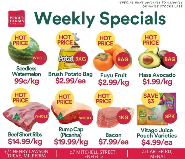 WHOLEFARMS catalogue in Hillarys WA | Weekly Specials | 2026-04-29T00:00:00.000Z - 2026-05-05T00:00:00.000Z