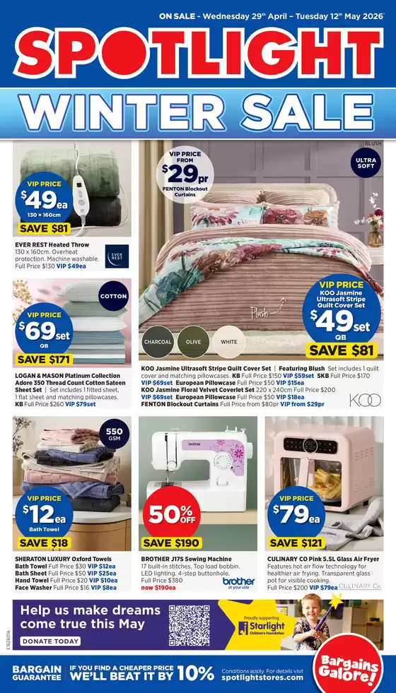 Spotlight catalogue in Hillarys WA | Winter Sale | 2026-04-29T00:00:00.000Z - 2026-05-12T00:00:00.000Z