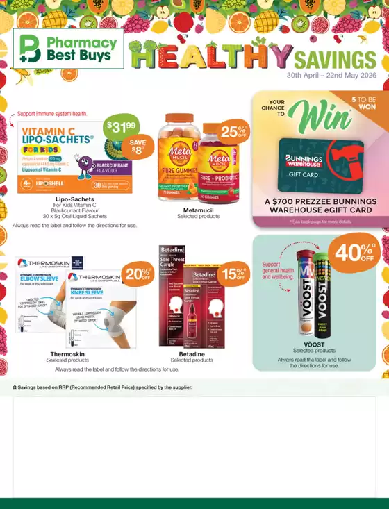 Pharmacy Best Buys catalogue | Healthy Savings | 2026-04-30T00:00:00.000Z - 2026-05-22T00:00:00.000Z