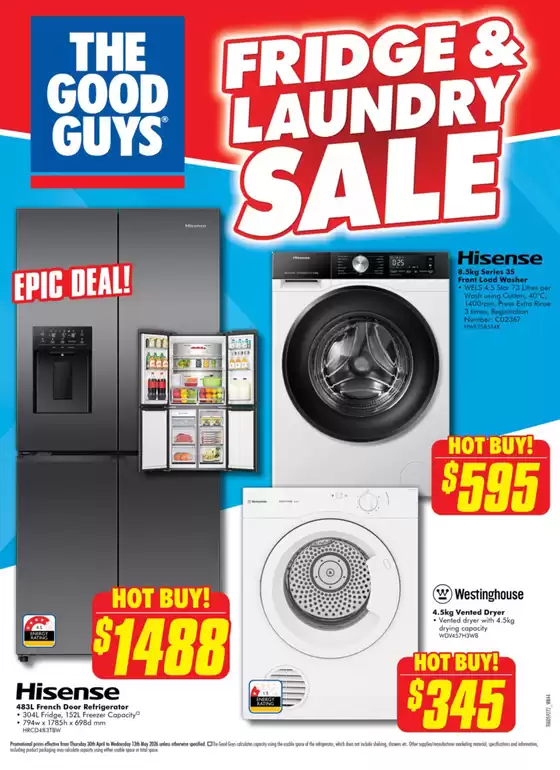 The Good Guys catalogue in Knox VIC | Fridge & Laundry Sale | 2026-04-30T00:00:00.000Z - 2026-05-13T00:00:00.000Z