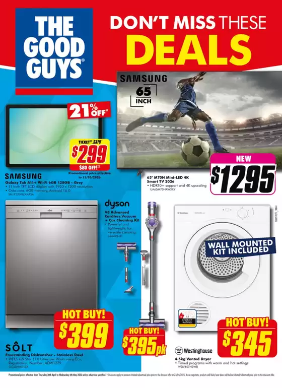 The Good Guys catalogue in Knox VIC | Don't Miss These Deals | 2026-04-30T00:00:00.000Z - 2026-05-06T00:00:00.000Z
