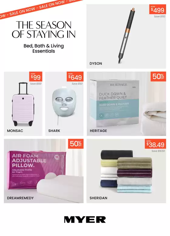 Myer catalogue in Adelaide SA | Bed, Bath & Living Essentials | 2026-05-05T00:00:00.000Z - 2026-05-17T00:00:00.000Z
