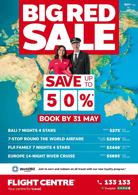 Flight Centre catalogue | Deals for Everyone May 2026 | 2026-05-04T00:00:00.000Z - 2026-05-31T00:00:00.000Z