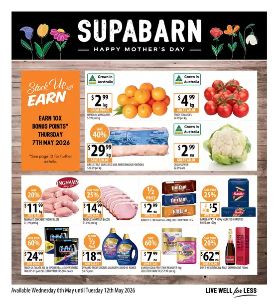 Supabarn catalogue | Weekly Specials 06/05 | 2026-05-06T00:00:00.000Z - 2026-05-12T00:00:00.000Z