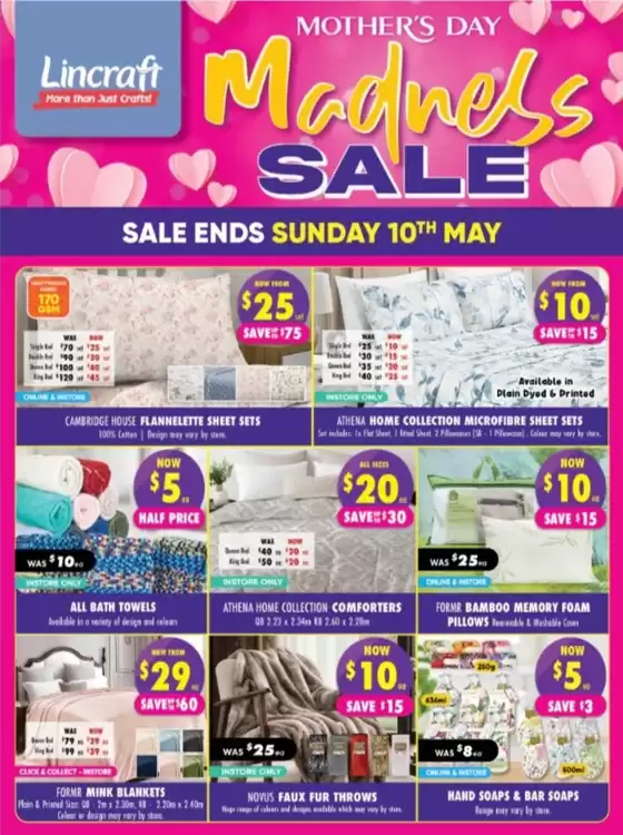 Lincraft catalogue | Mother's Day | 2026-05-04T00:00:00.000Z - 2026-05-10T00:00:00.000Z