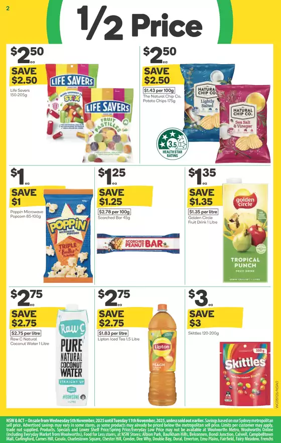 Weekly Specials - 5/11