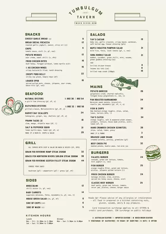 Tumbulgum Tavern catalogue | New Menu Just Released ! | 2026-05-05T00:00:00.000Z - 2026-05-31T00:00:00.000Z