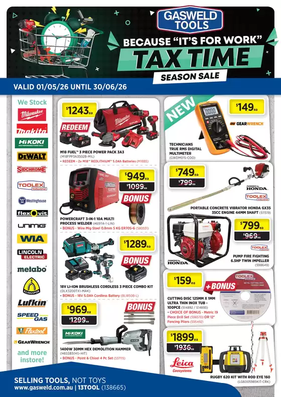 Gasweld catalogue | TAX Catalogue | 2026-05-05T00:00:00.000Z - 2026-06-30T00:00:00.000Z