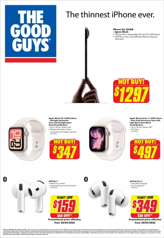 The Good Guys catalogue in Beerwah QLD | Apple Catalogue | 2026-05-07T00:00:00.000Z - 2026-05-13T00:00:00.000Z