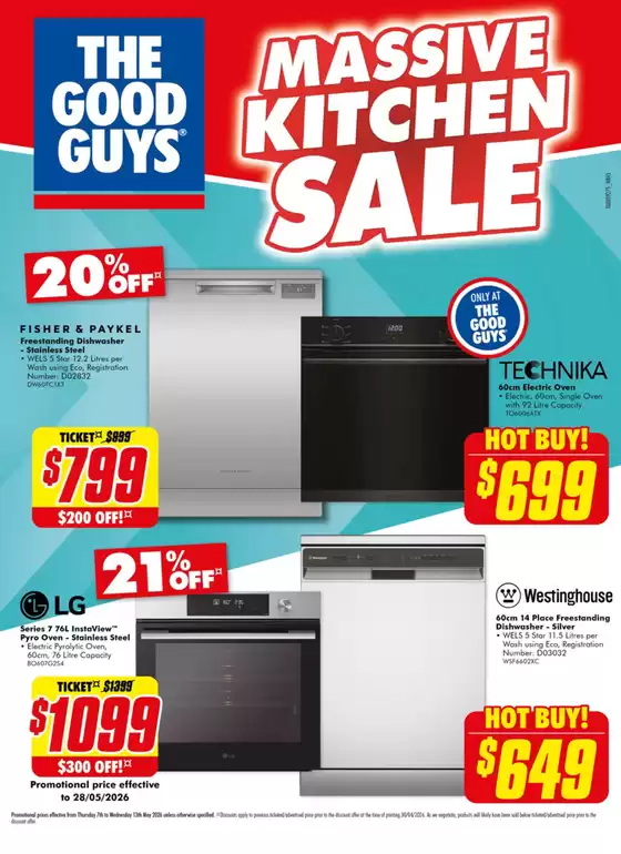 The Good Guys catalogue in Beerwah QLD | Massive Kitchen Sale | 2026-05-07T00:00:00.000Z - 2026-05-13T00:00:00.000Z