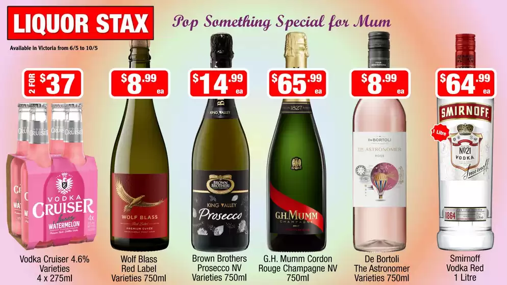 Liquor Stax catalogue | Our best bargains | 2026-05-06T00:00:00.000Z - 2026-05-10T00:00:00.000Z