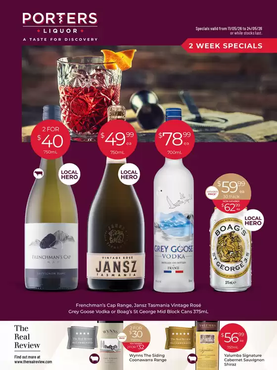 Porters catalogue | A Taste for Discovery 11/05 | 2026-05-11T00:00:00.000Z - 2026-05-24T00:00:00.000Z