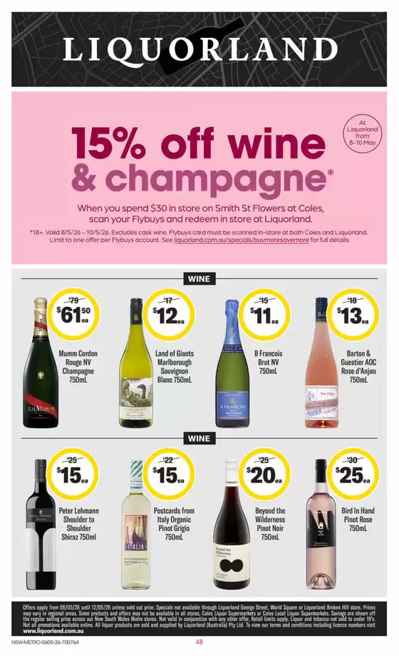 Liquorland catalogue | weekly Liquorland catalogue | 2026-05-06T00:00:00.000Z - 2026-05-12T00:00:00.000Z