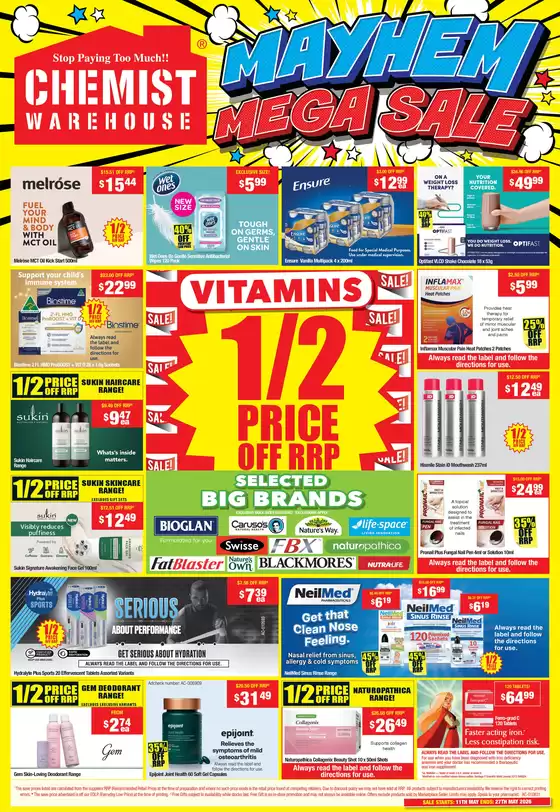 Chemist Warehouse catalogue in Gladstone QLD | The House Of Wellness MAYHEM | 2026-05-11T00:00:00.000Z - 2026-05-27T00:00:00.000Z