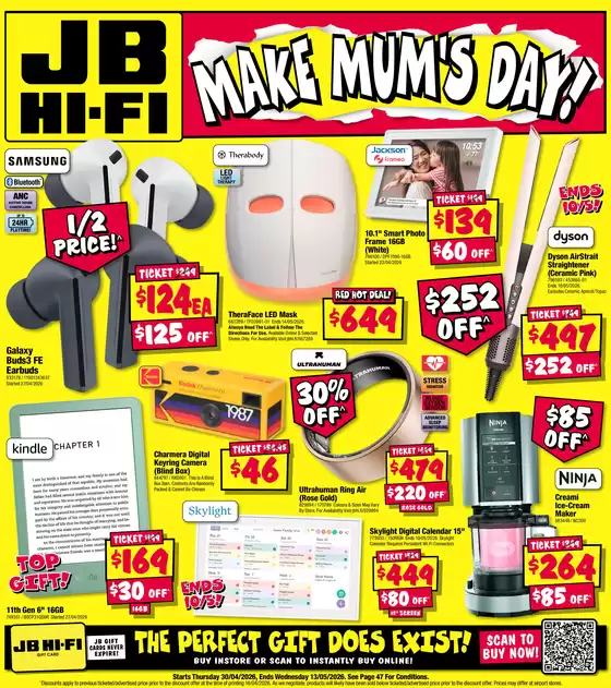 JB Hi Fi catalogue | Make Mum's Day! | 2026-05-11T00:00:00.000Z - 2026-05-13T00:00:00.000Z
