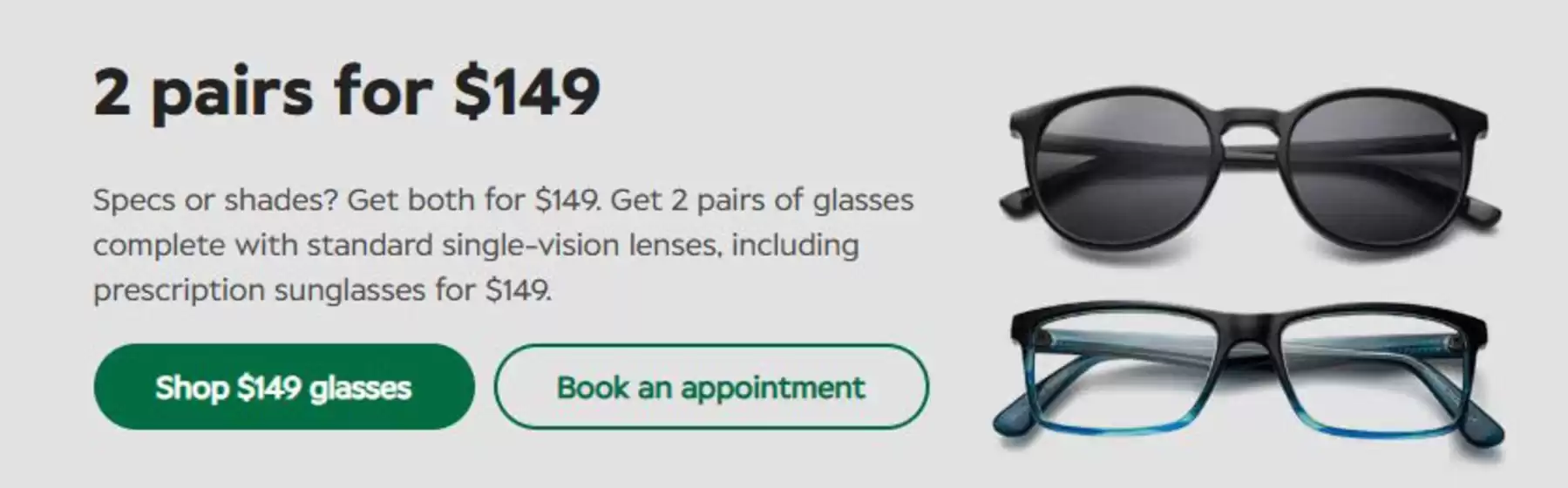 Specsavers catalogue | 2 Pairs for $149 | 2026-05-11T00:00:00.000Z - 2026-05-17T00:00:00.000Z