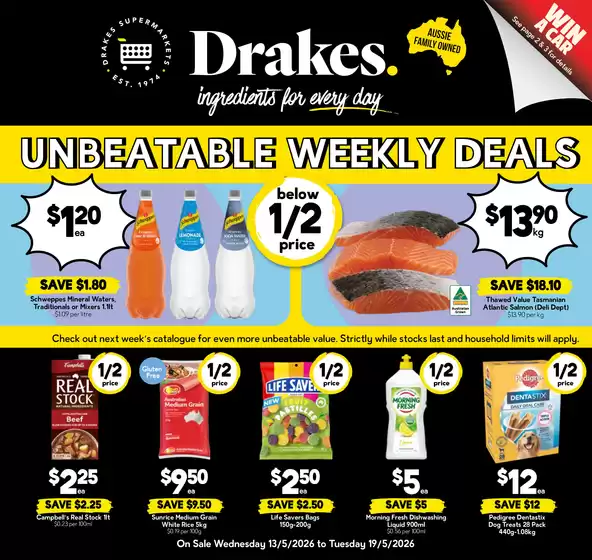 Drakes catalogue | Specials available in Queensland | 2026-05-13T00:00:00.000Z - 2026-05-19T00:00:00.000Z