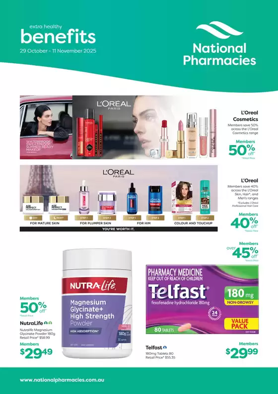 National Pharmacies catalogue | Extra Health Benefits November | 2025-10-29T00:00:00.000Z - 2025-11-11T00:00:00.000Z