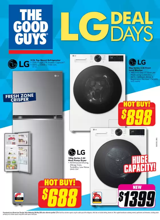 The Good Guys catalogue | LG Deal Days | 2026-05-14T00:00:00.000Z - 2026-05-20T00:00:00.000Z