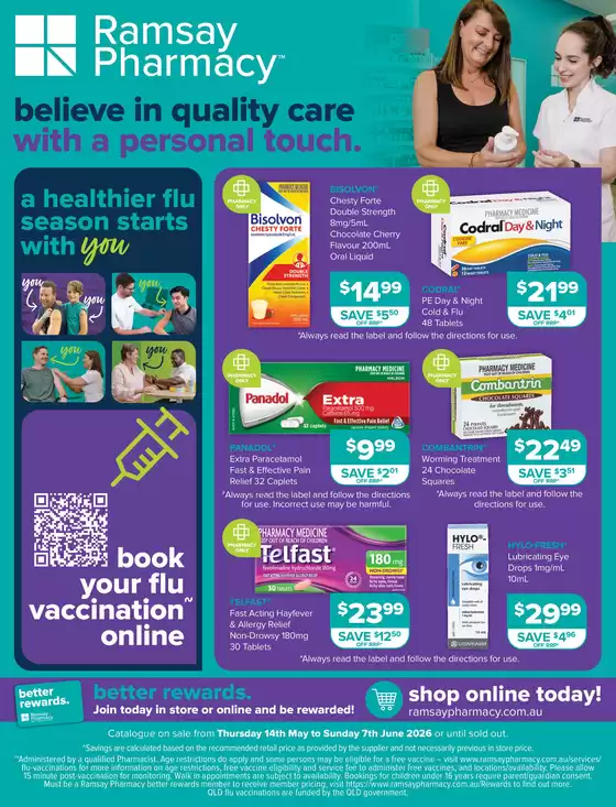 Ramsay Pharmacy catalogue in Redcliffe City QLD | May 2026 | 2026-05-14T00:00:00.000Z - 2026-06-07T00:00:00.000Z