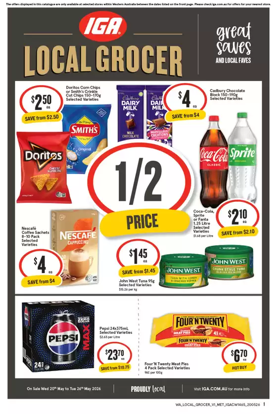 IGA catalogue | Exclusive deals for our customers | 2026-05-20T00:00:00.000Z - 2026-05-26T00:00:00.000Z