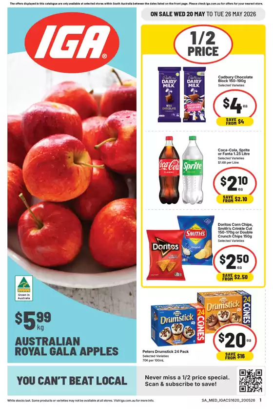 IGA catalogue in Mount Compass SA | Top offers for all bargain hunters | 2026-05-20T00:00:00.000Z - 2026-05-26T00:00:00.000Z