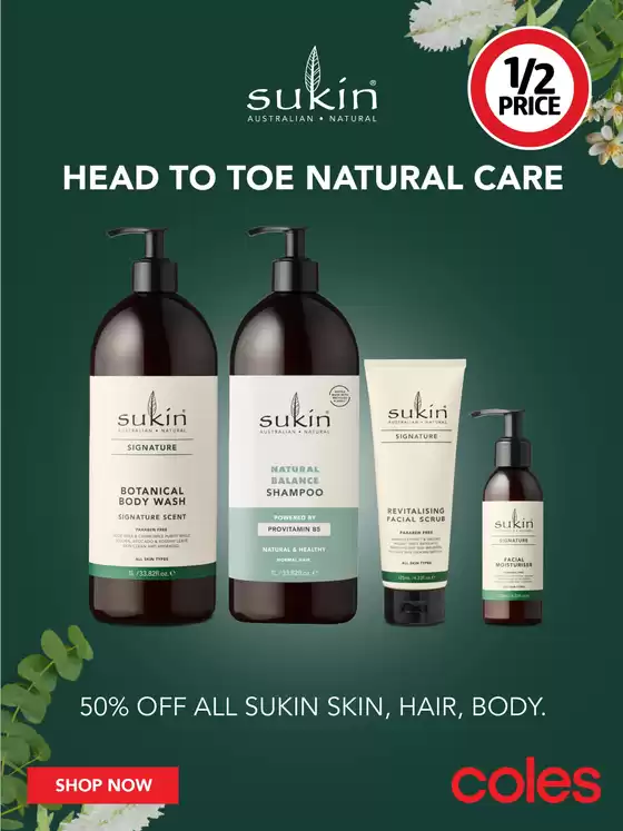 Coles catalogue | Sukin | 2026-05-20T00:00:00.000Z - 2026-05-26T00:00:00.000Z
