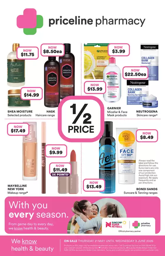 Priceline Pharmacy catalogue | Priceline Catalogue | 2026-05-21T00:00:00.000Z - 2026-06-03T00:00:00.000Z