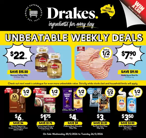 Drakes catalogue | Specials available in Queensland | 2026-05-20T00:00:00.000Z - 2026-05-26T00:00:00.000Z