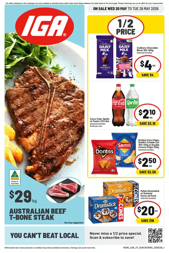 IGA catalogue | Current special promotions | 2026-05-20T00:00:00.000Z - 2026-05-26T00:00:00.000Z