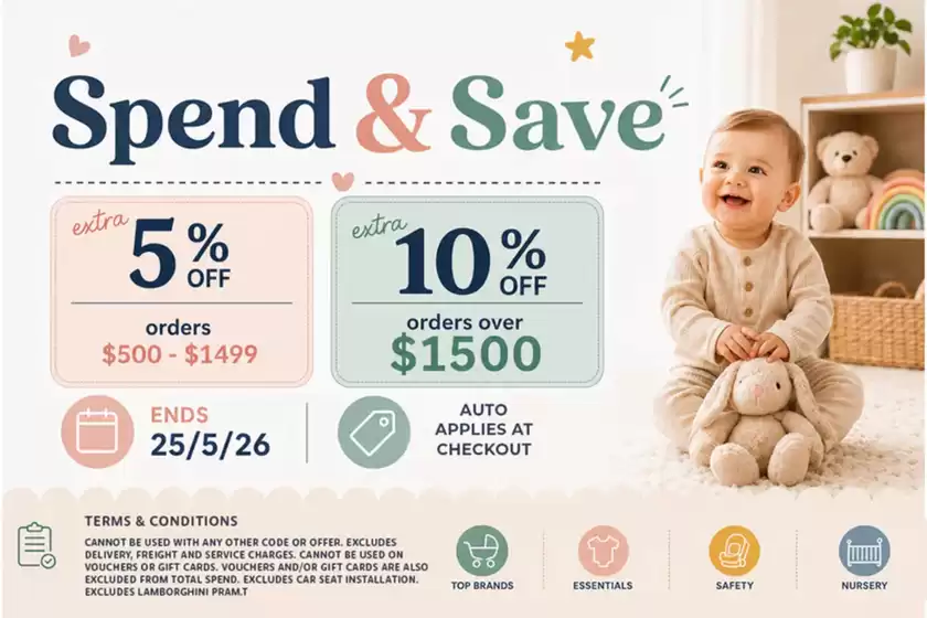 Baby Kingdom catalogue | Spend & Save | 2026-05-20T00:00:00.000Z - 2026-05-25T00:00:00.000Z
