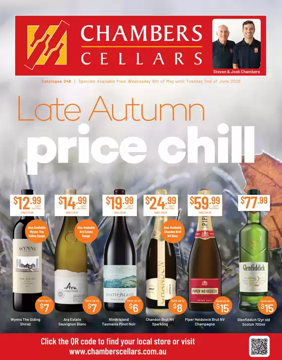 Chambers Cellars catalogue | Late Autumn Price Chill | 2026-05-24T00:00:00.000Z - 2026-06-02T00:00:00.000Z
