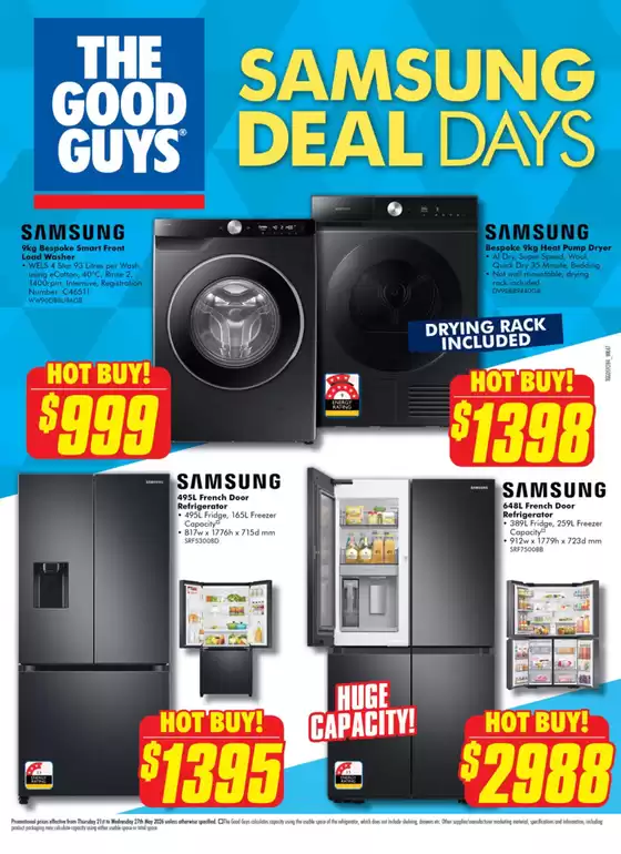 The Good Guys catalogue | Samsung Deal Days | 2026-05-21T00:00:00.000Z - 2026-05-27T00:00:00.000Z