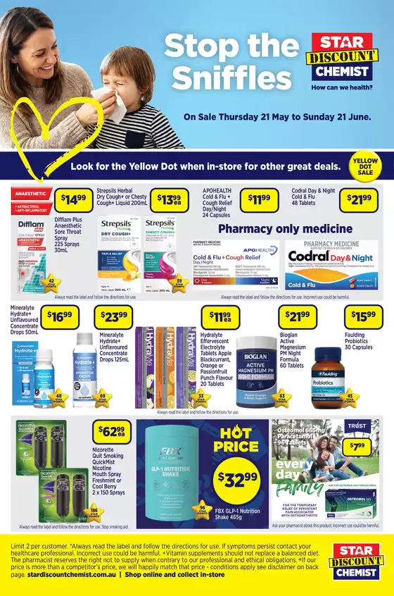 Star Discount Chemist catalogue in Erakala QLD | Stop The Sniffies | 2026-05-22T00:00:00.000Z - 2026-06-21T00:00:00.000Z