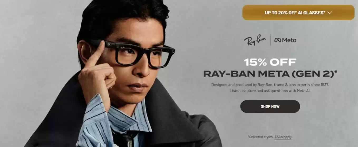 OPSM catalogue in Erakala QLD | 15% Off Ray-Ban Meta (Gen 2) | 2026-05-22T00:00:00.000Z - 2026-06-03T00:00:00.000Z