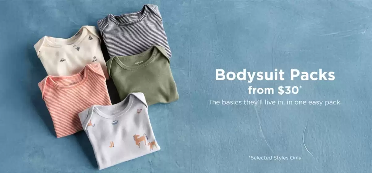 OshKosh catalogue | Bodysuit Packs From $30 | 2026-05-22T00:00:00.000Z - 2026-06-03T00:00:00.000Z
