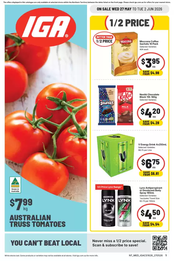 IGA catalogue in Joondalup WA | Current special promotions | 2026-05-27T00:00:00.000Z - 2026-06-02T00:00:00.000Z