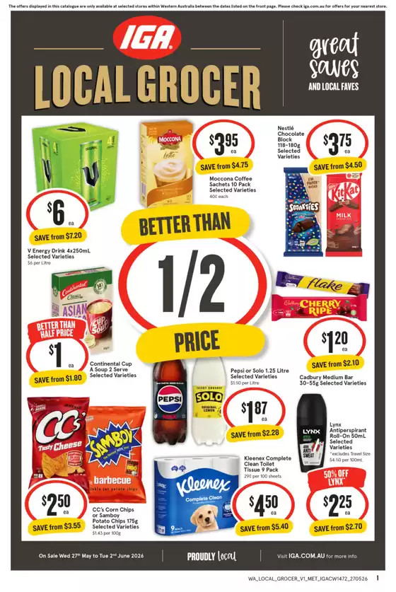 IGA catalogue in Joondalup WA | Top deals and discounts | 2026-05-27T00:00:00.000Z - 2026-06-02T00:00:00.000Z