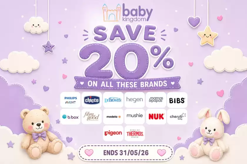 Baby Kingdom catalogue in Glenorie NSW | Save 20% | 2026-05-26T00:00:00.000Z - 2026-05-31T00:00:00.000Z