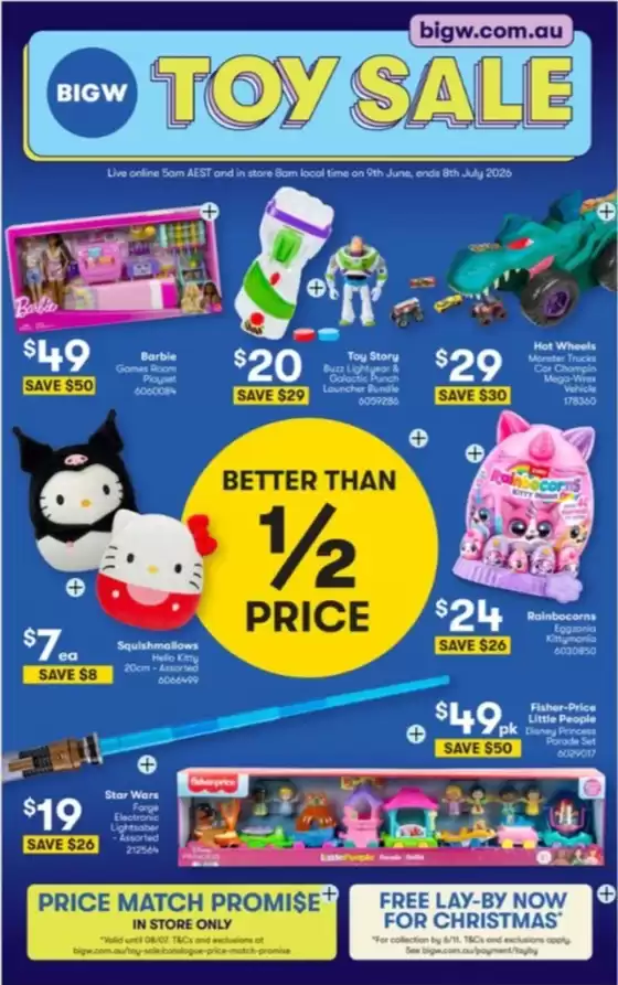 BIG W catalogue in Central Coast NSW | Toy Sale | 2026-06-09T00:00:00.000Z - 2026-07-08T00:00:00.000Z