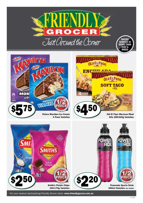 Friendly Grocer catalogue specials