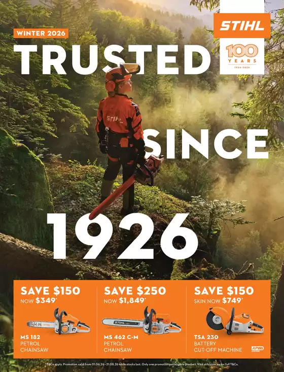 Stihl catalogue in Sydney NSW | Trusted Since 1926 - Main | 2026-06-01T00:00:00.000Z - 2026-08-31T00:00:00.000Z