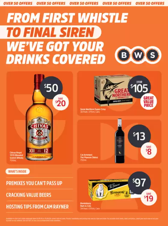 BWS catalogue | From First Whistle to Final Siren We’ve Got Your Drinks Covered | 2026-06-03T00:00:00.000Z - 2026-06-16T00:00:00.000Z